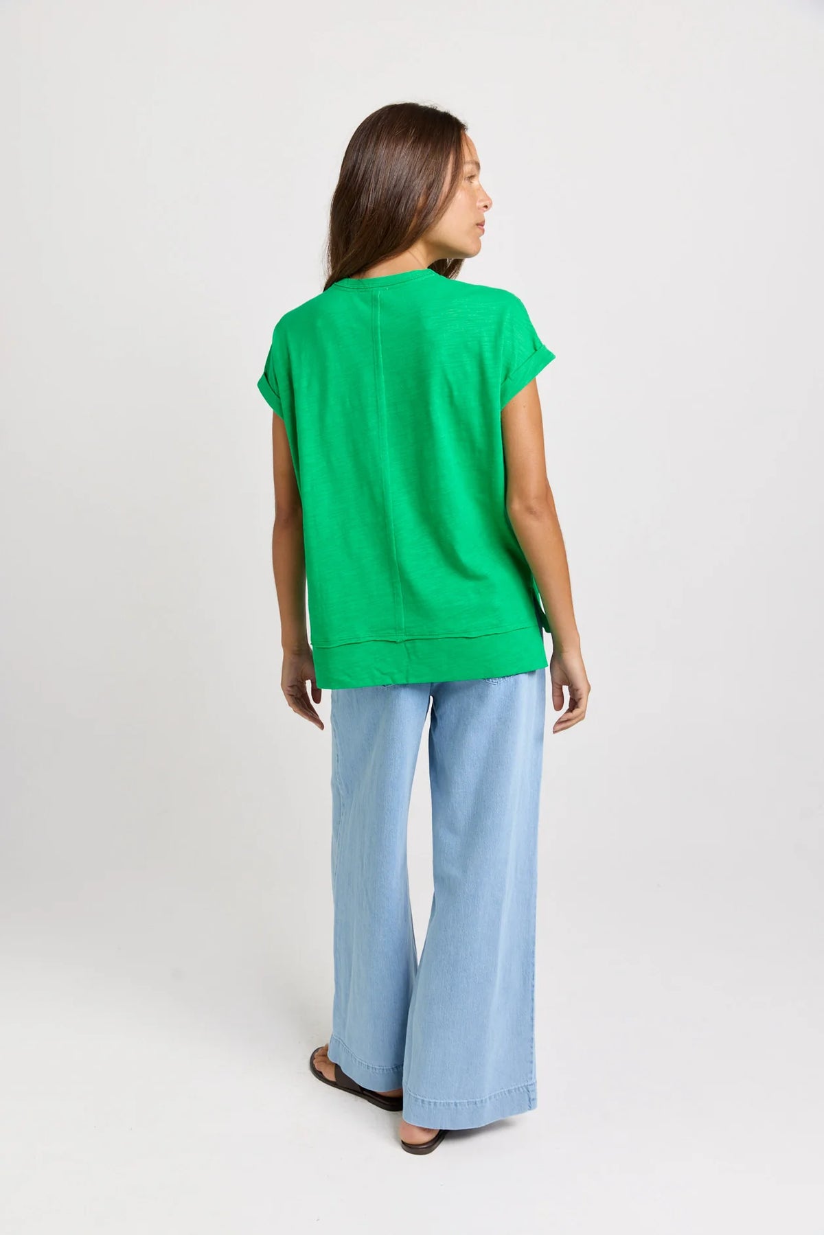 BETTY BASICS Shirley Short Sleeve Tee - Green