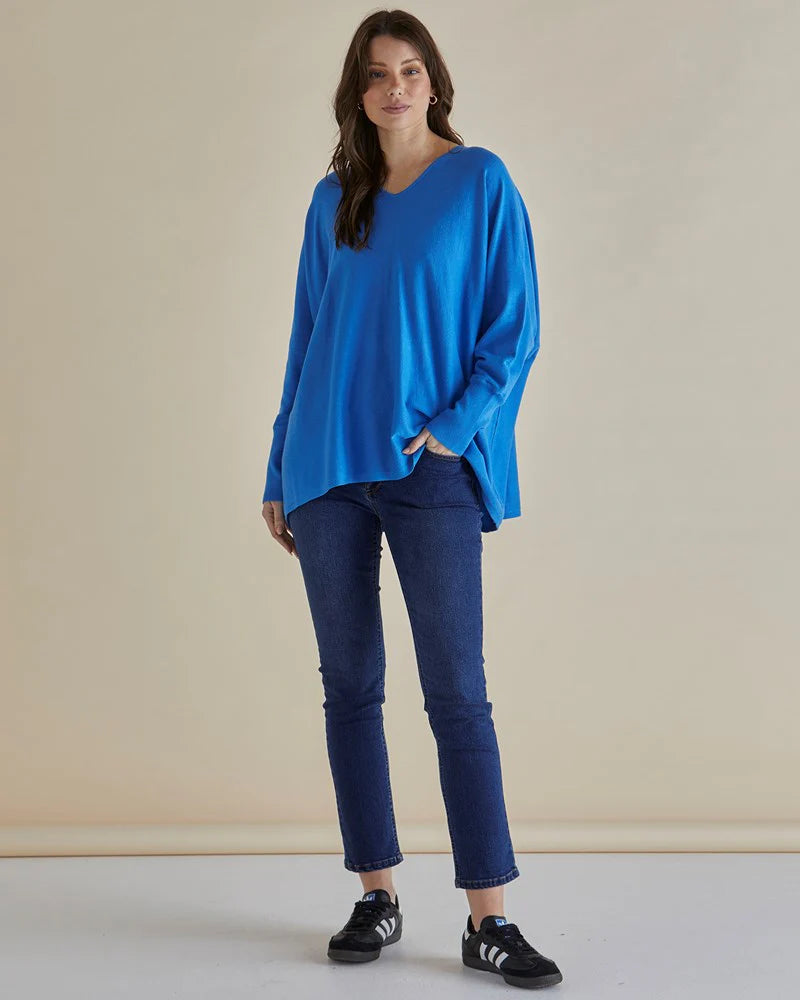 BETTY BASICS Destiny Knit Jumper - Light Blue