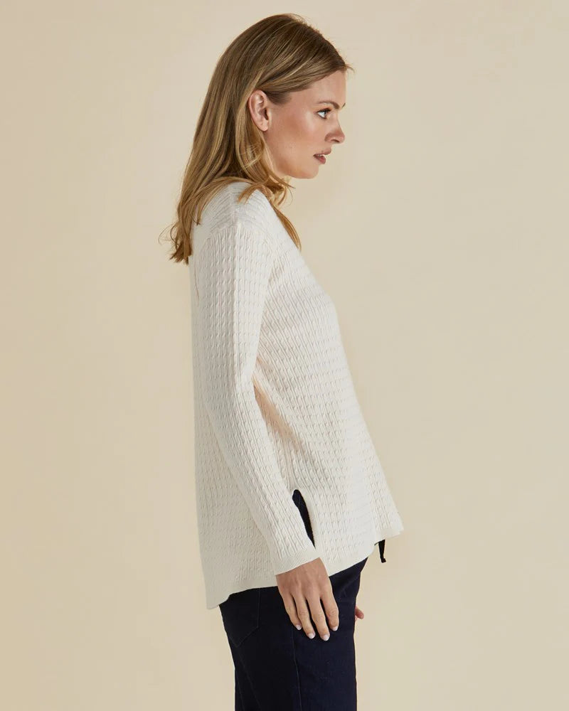 BETTY BASICS Cable Mini Jumper - Oat