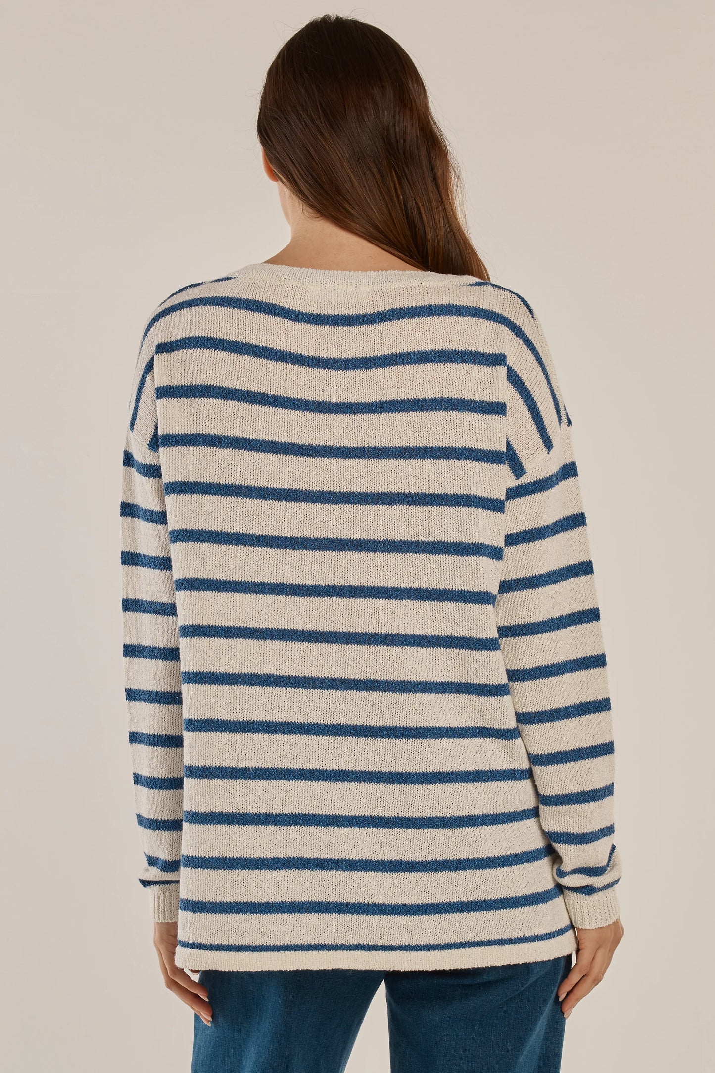 BETTY BASICS Bradford Knit Top - Nautical Stripe