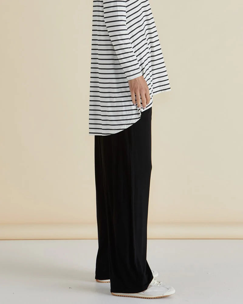 BETTY BASICS Weston Wide Leg Pant - Black