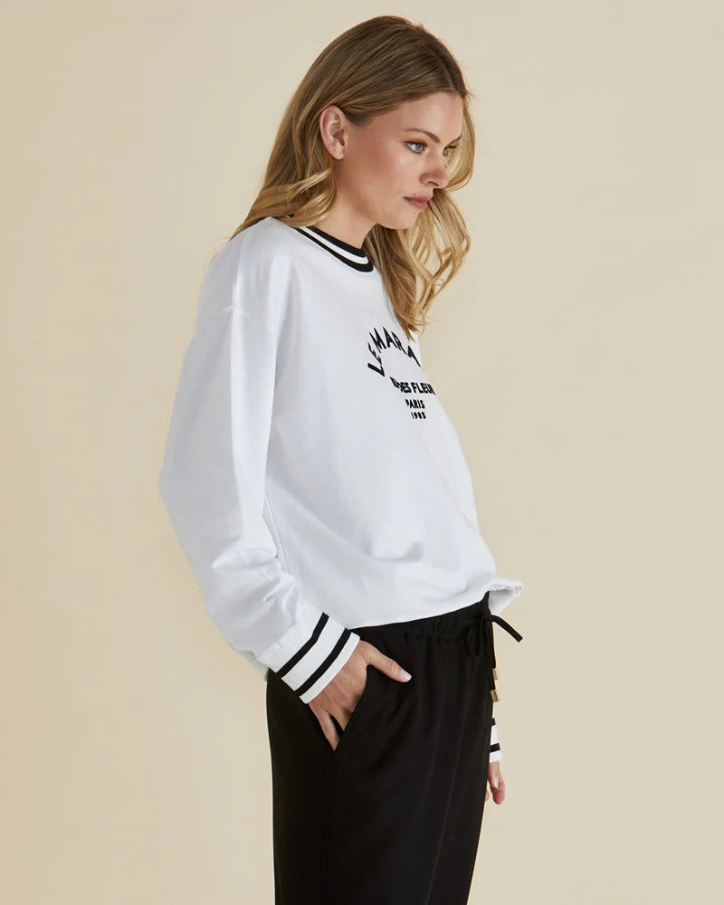 BETTY BASICS Marais Sweat - White