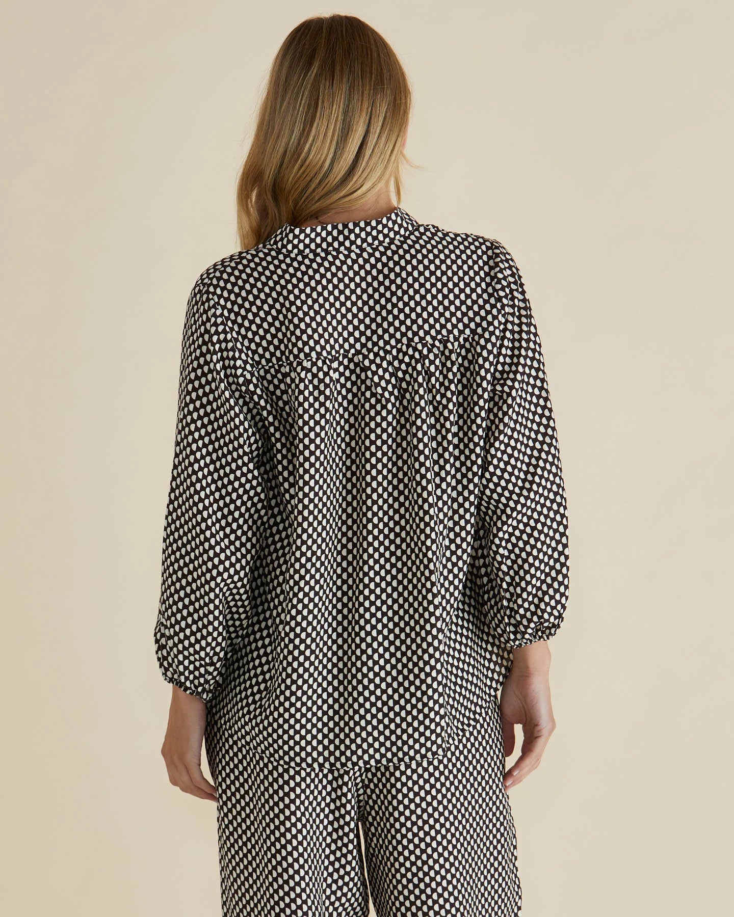 BETTY BASICS Apollo Blouse - Chocolate Print