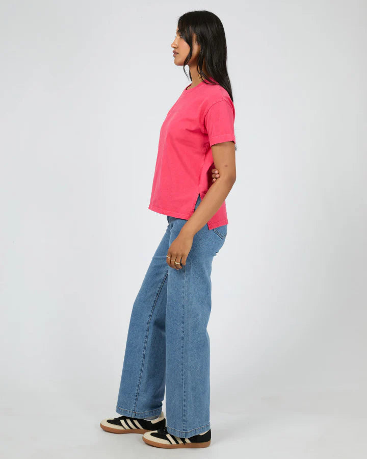 ALL ABOUT EVE Washed Tee - Berry
