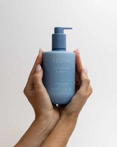 ECOYA Sandalwood & Amber Hand & Body Lotion 450ml