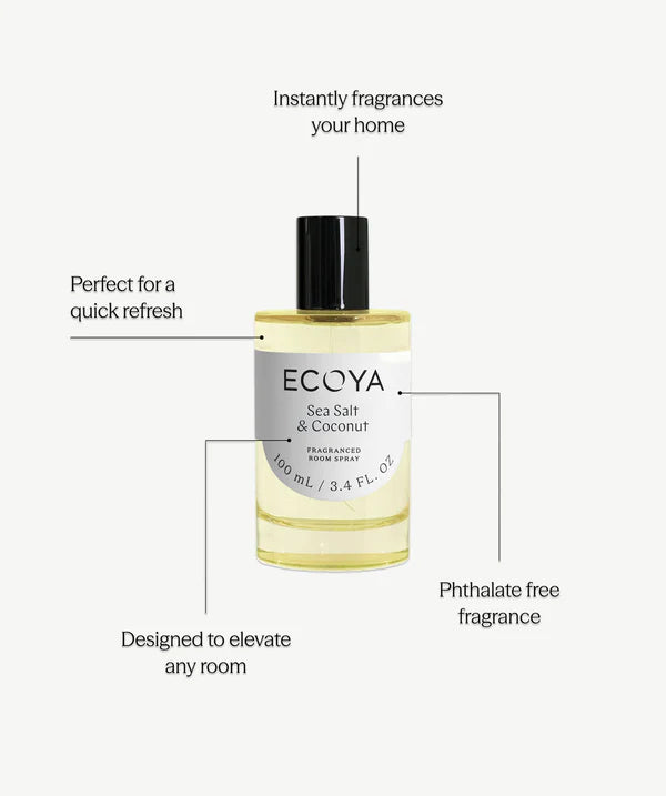 ECOYA Seasalt & Coconut Room Spray 100ml