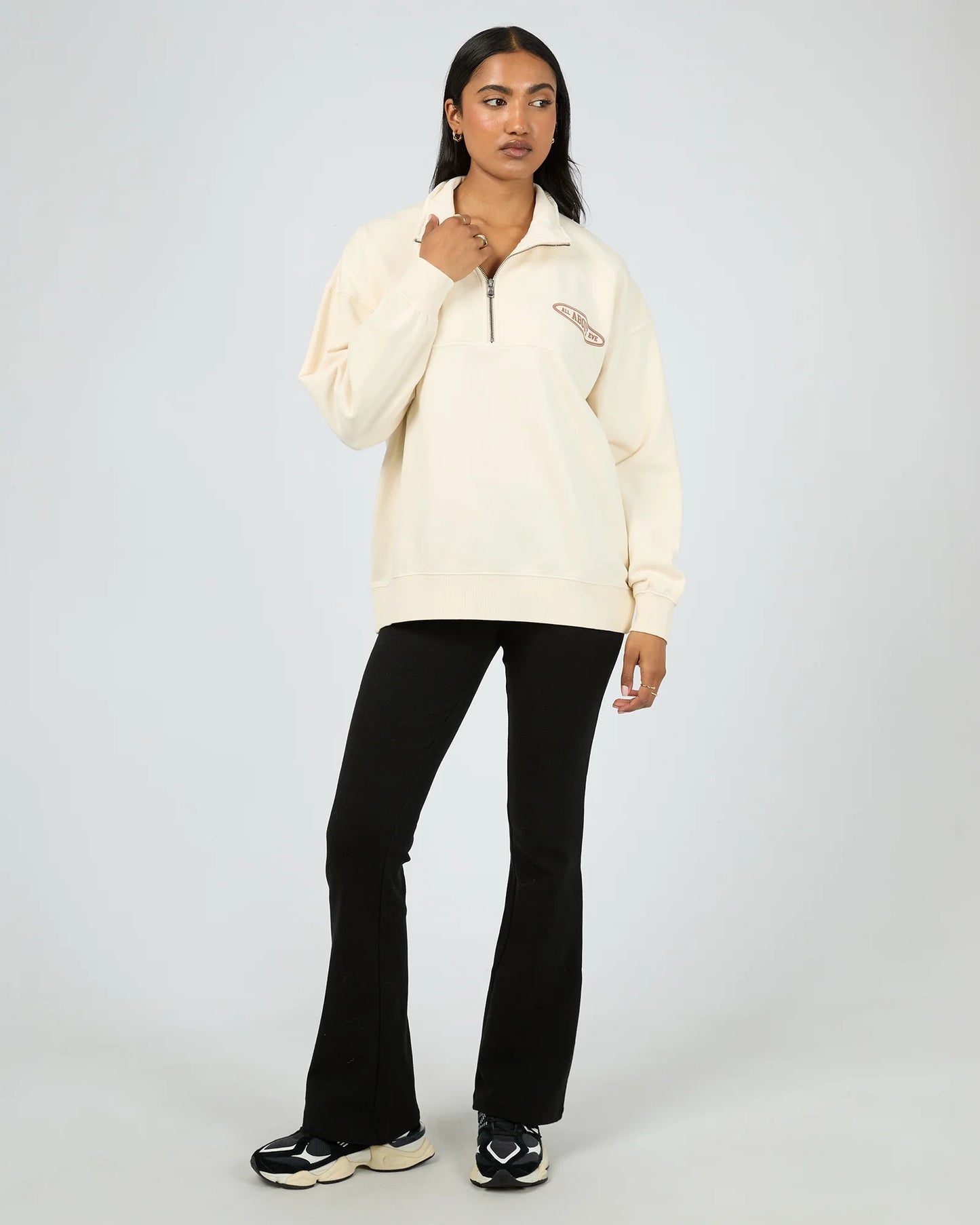 AAE ELEVATED RELAXED 1/4 Zip - Vanilla