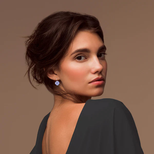 MOE MOE DESIGN Gingham Marigold Layered Large Bell Hoop Earrings