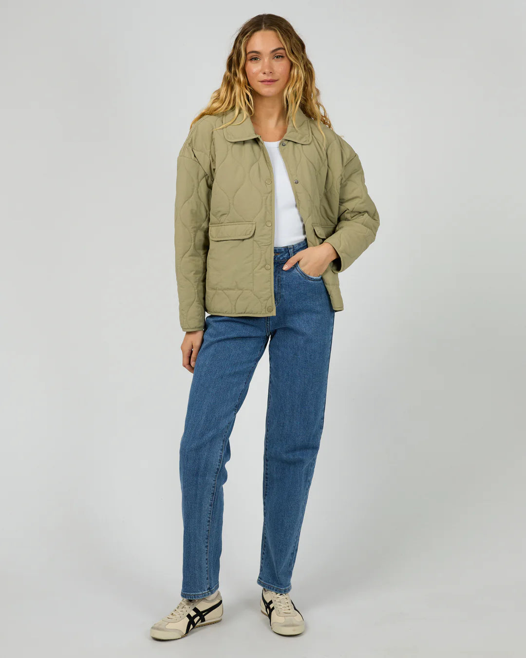 SILENT THEORY Archer Stitched Jacket - Khaki