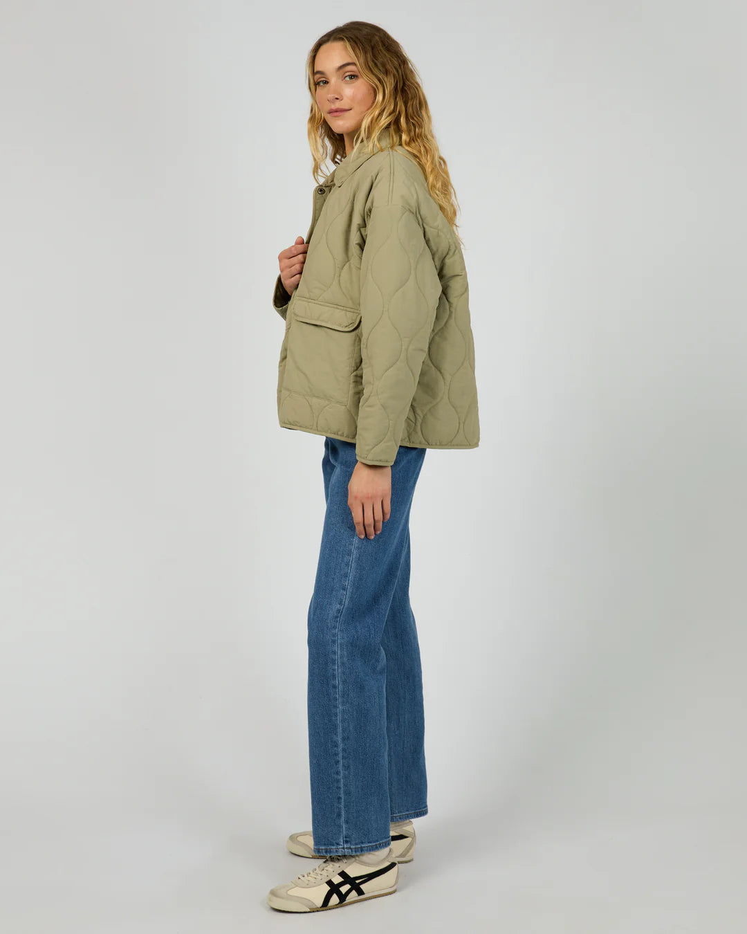SILENT THEORY Archer Stitched Jacket - Khaki
