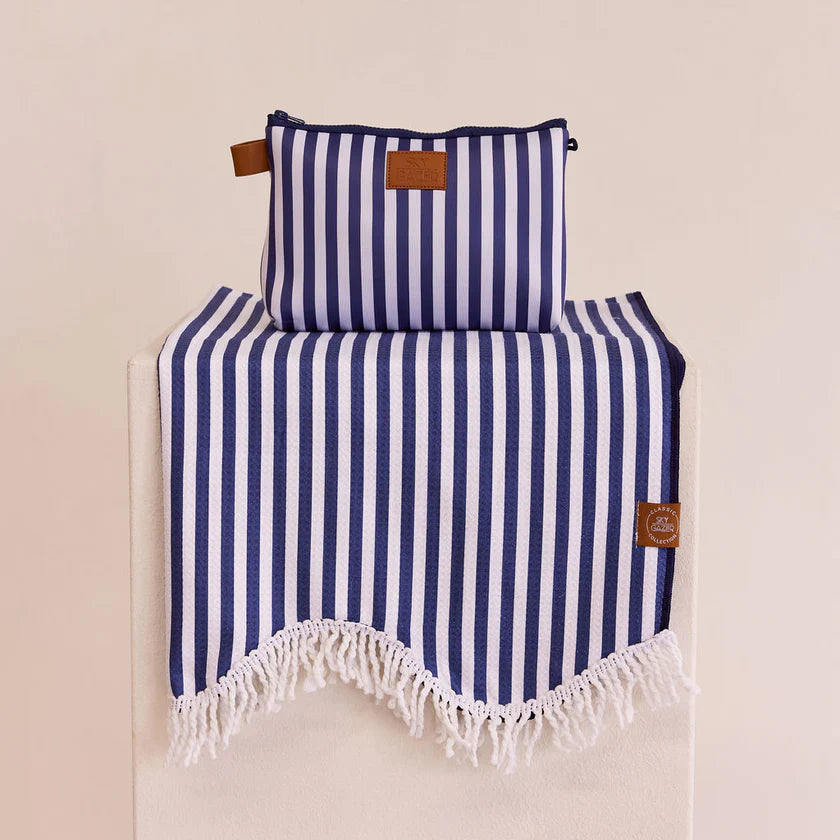 SKY GAZER Classic Sand Free Towel - Navy
