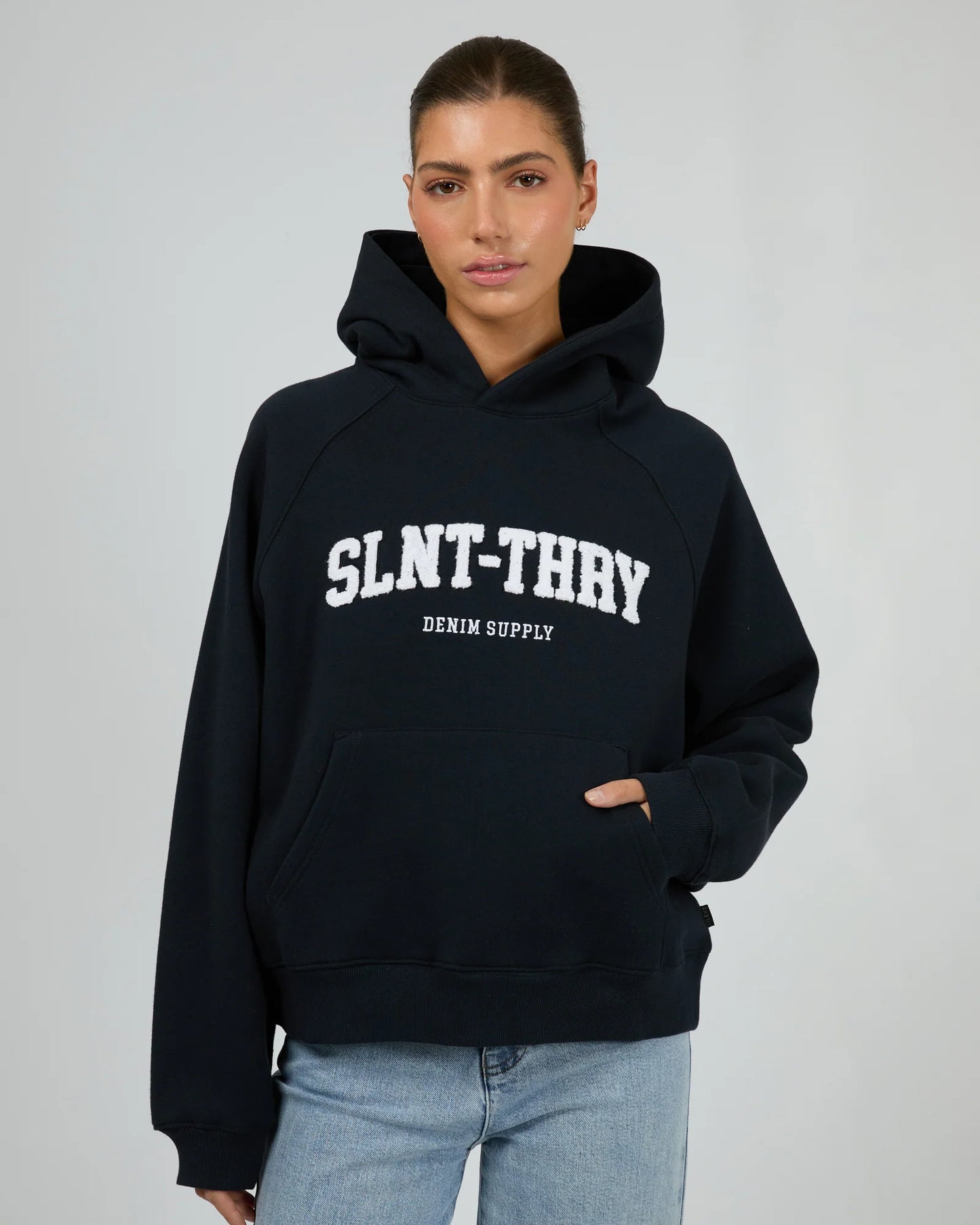 SILENT THEORY - FOCUS HOODIE - Navy