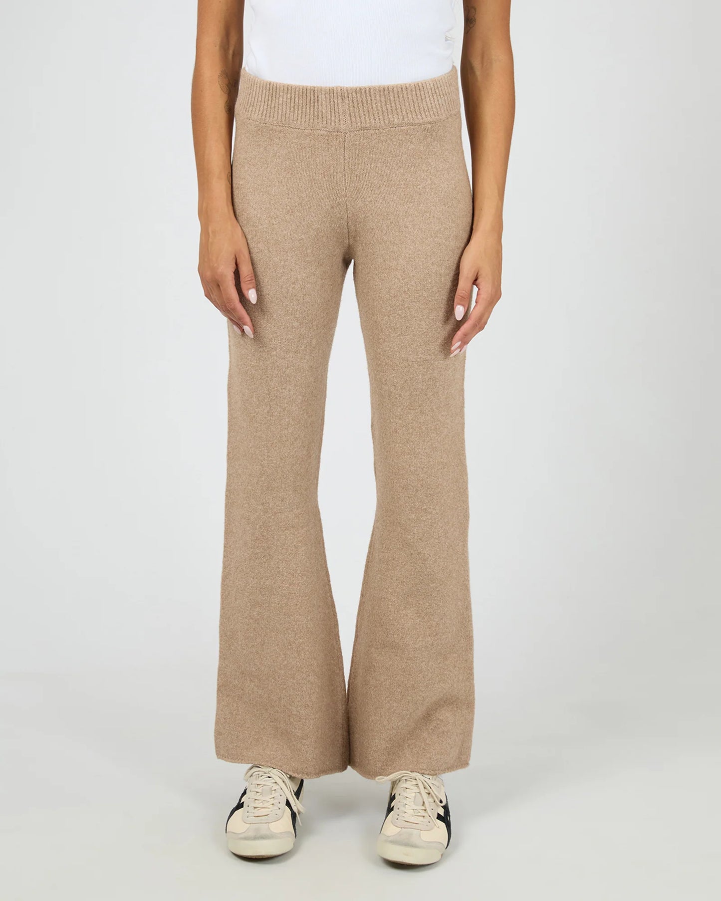 SILENT THEORY Elliot Knit Pant- Oatmeal
