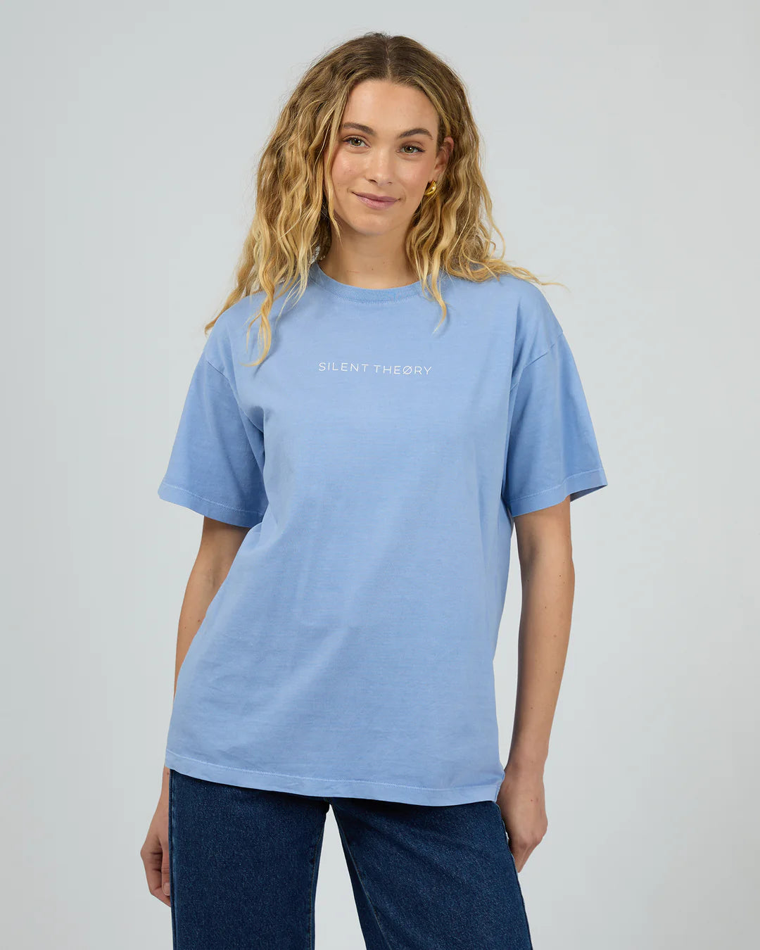 SILENT THEORY Logo Tee - Light Blue