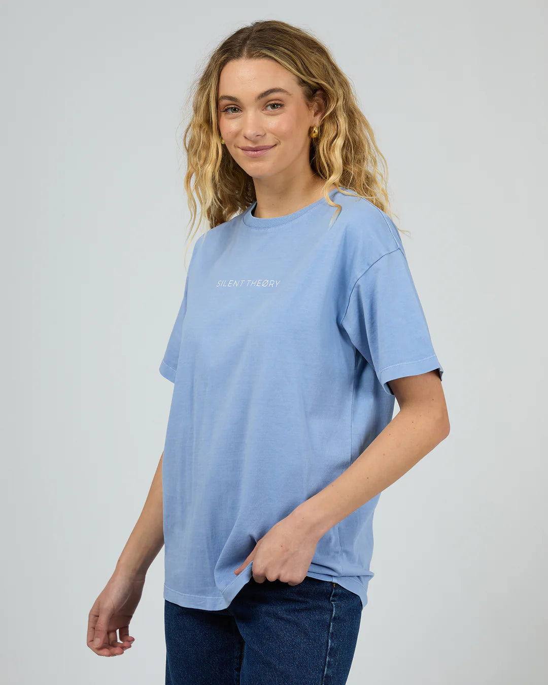 SILENT THEORY Logo Tee - Light Blue