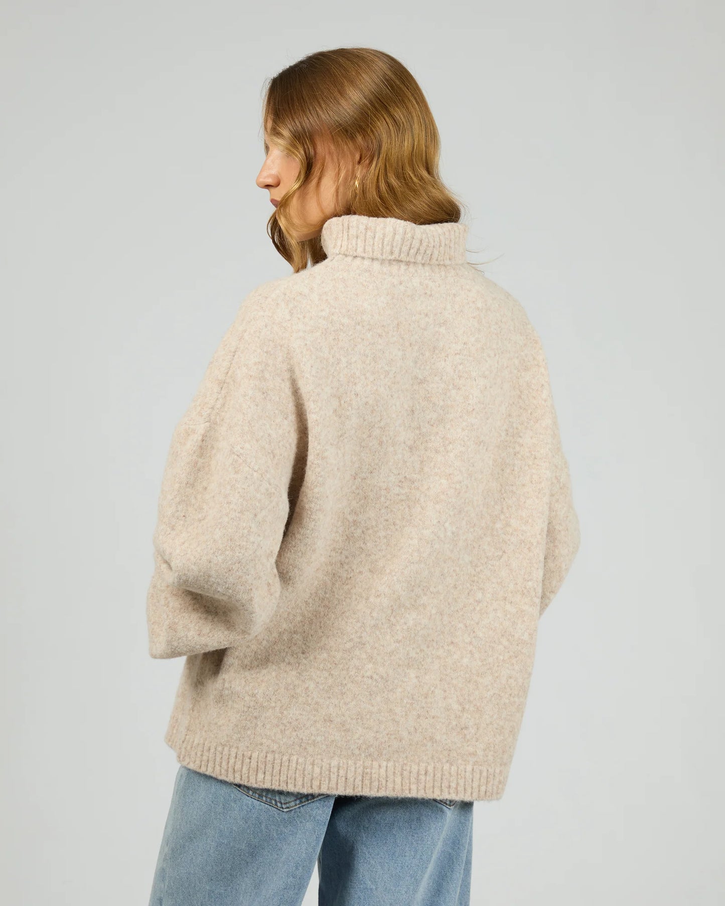 SILENT THEORY Willow Knit Jumper - Oat
