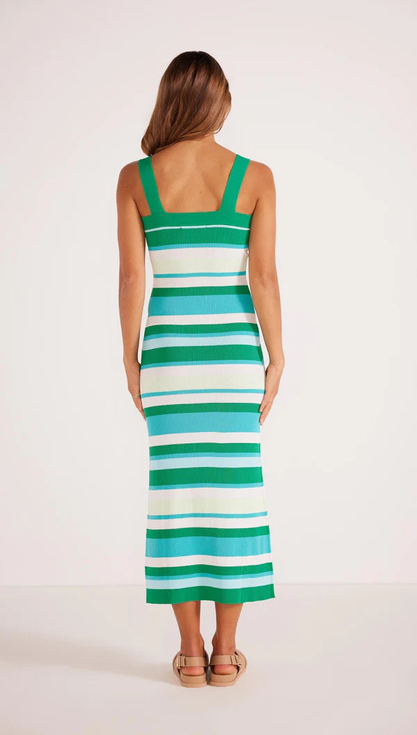MINKPINK Kosa Knit Midi Dress - Green