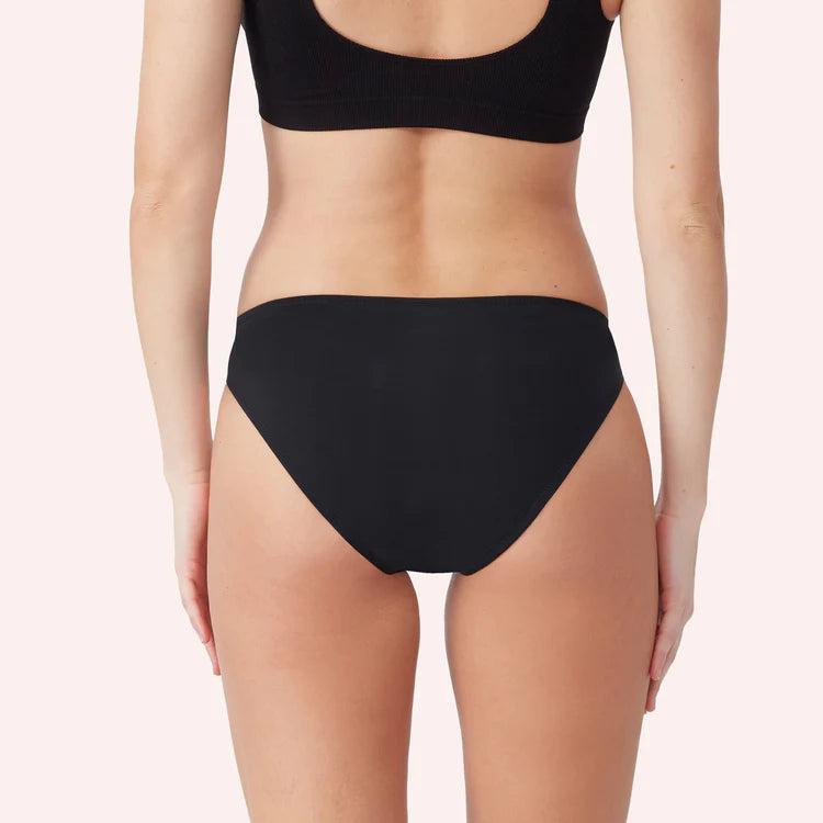 LOVE LUNA ADULT PERIOD SWIM BIKINI BRIEF - BLACK (Light/Medium)