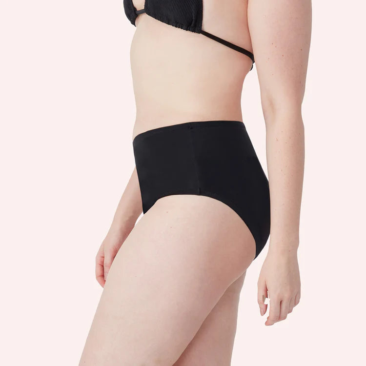 LOVE LUNA ADULT PERIOD SWIM FULL BRIEF - BLACK (Light/Medium)