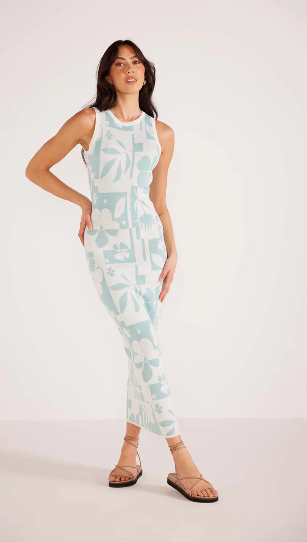 MINKPINK Lacy Intarsia Midi Dress