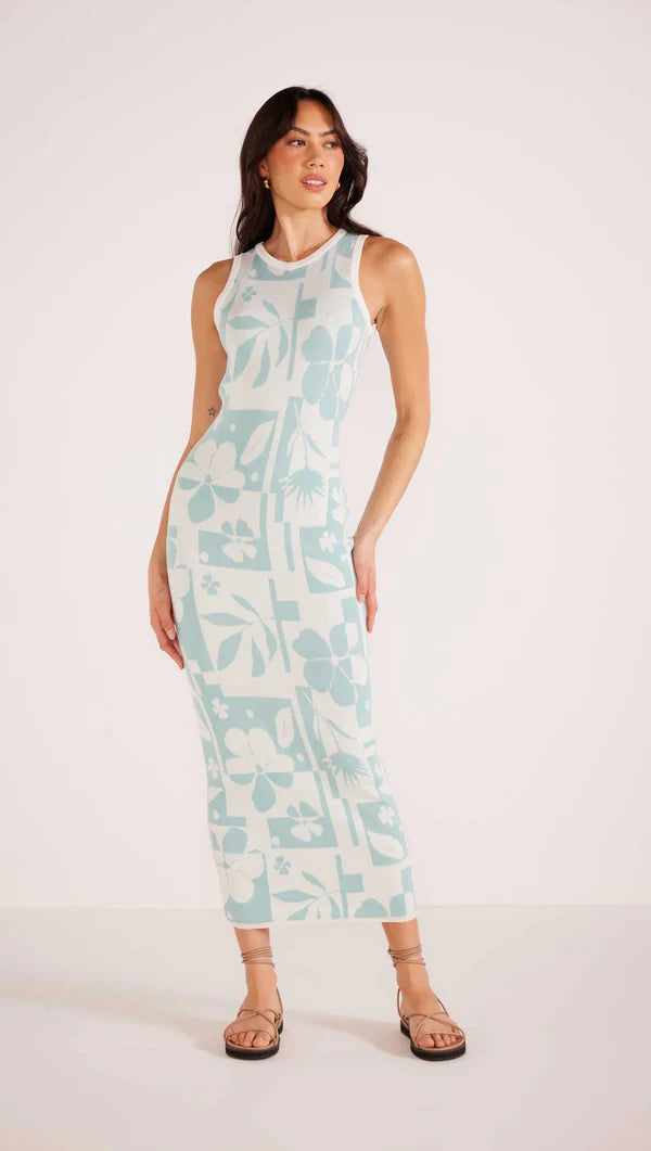 MINKPINK Lacy Intarsia Midi Dress