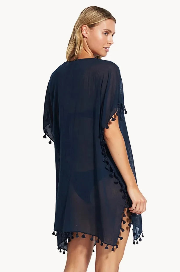 SEAFOLLY Amnesia Kaftan - Indigo
