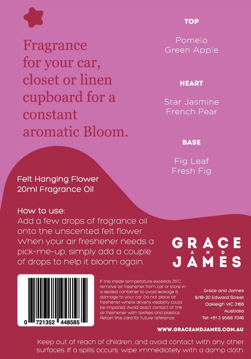 BLOOM Felt Air Freshner Set - Turkish Fig & Pear