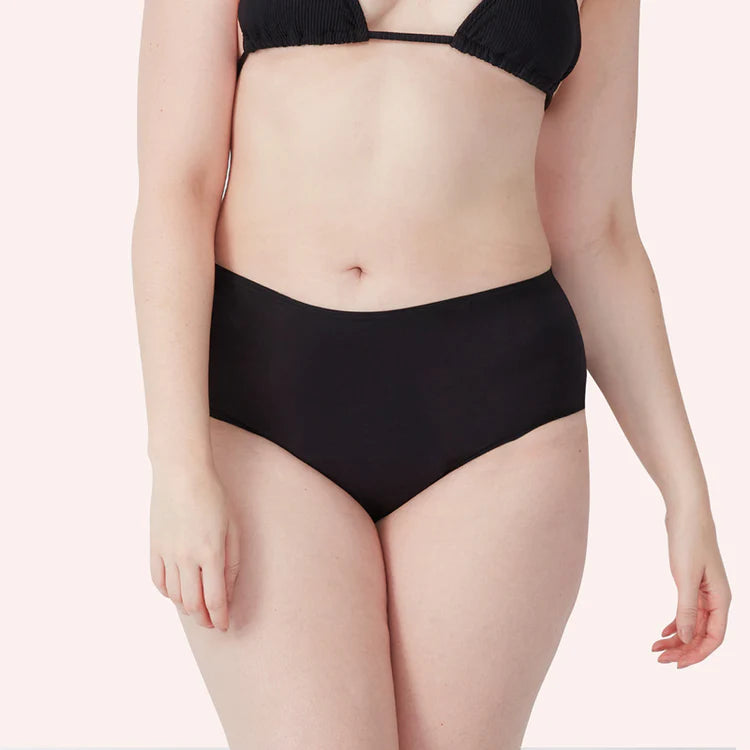 LOVE LUNA ADULT PERIOD SWIM FULL BRIEF - BLACK (Light/Medium)