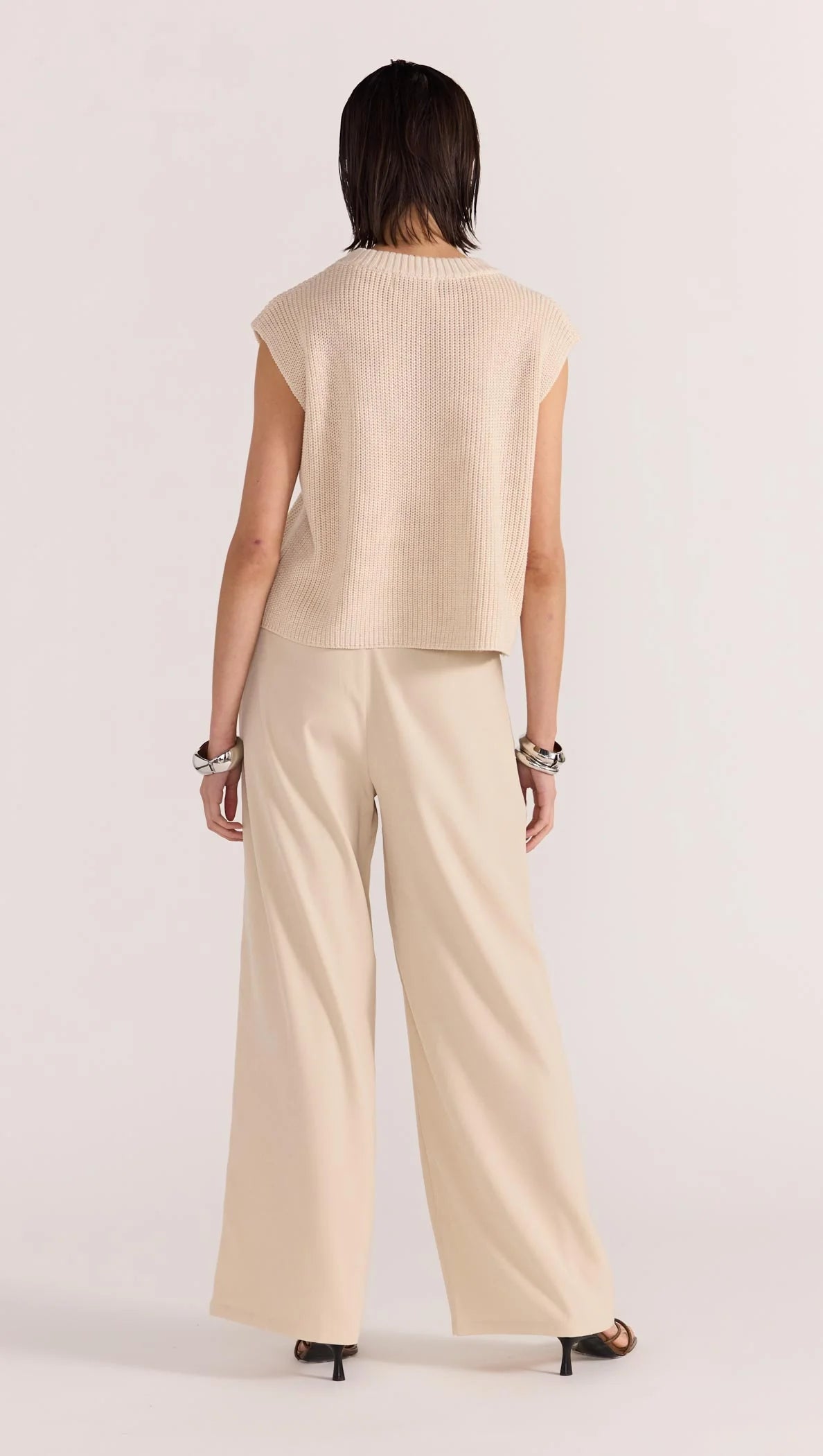 STAPLE THE LABEL Petra Knit Top - Natural