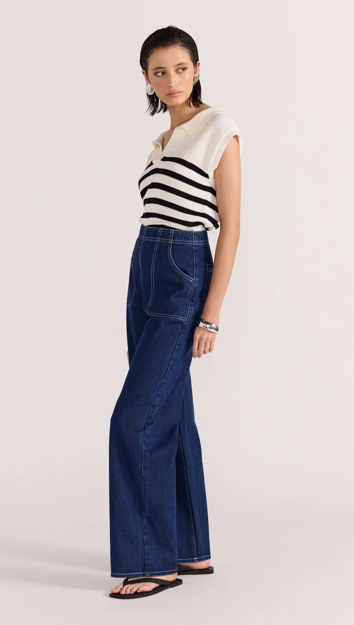 STAPLE THE LABEL Augusta High Waist Jeans - Indigo