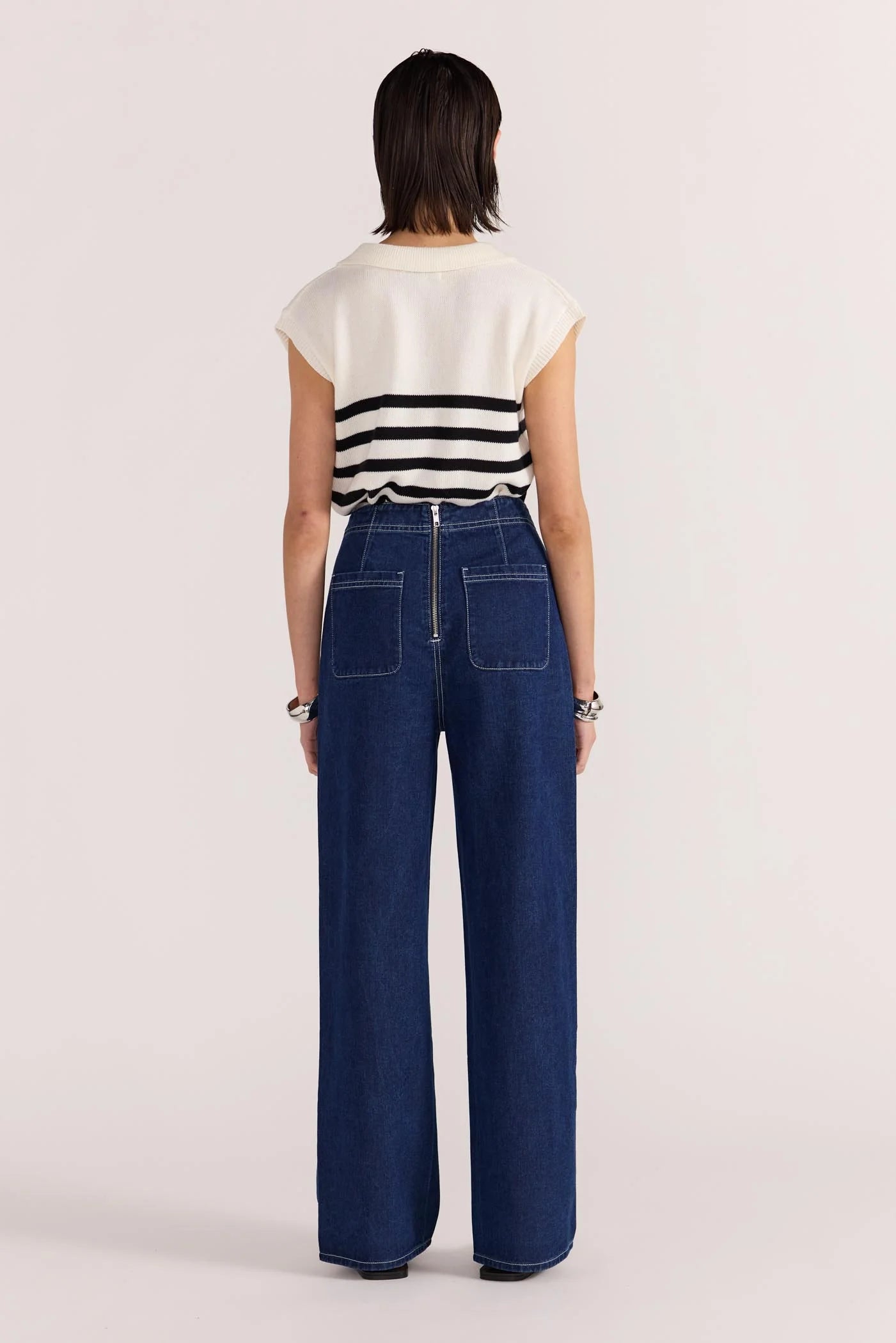 STAPLE THE LABEL Augusta High Waist Jeans - Indigo