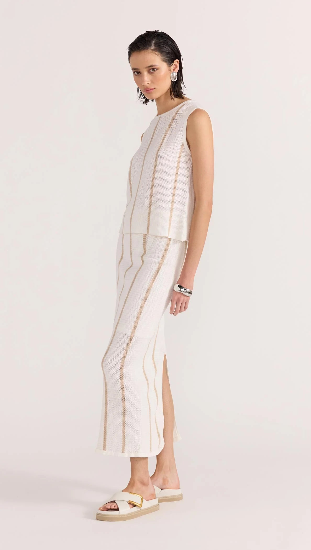 STAPLE THE LABEL Allegra Knit Midi Skirt