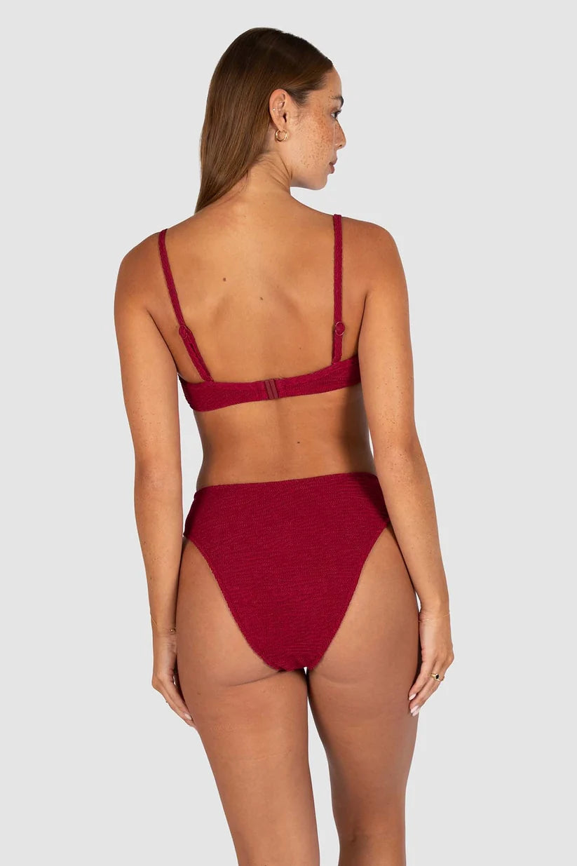 BAKU Ibiza B/C Cup Underwire Bikini Bra Top - Scarlet
