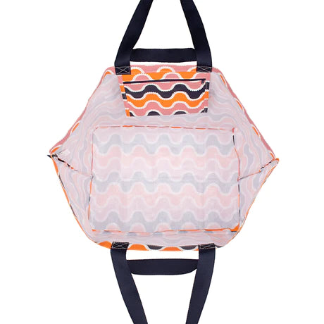 KOLLAB SHOPPER TOTE - Wavey Stripe