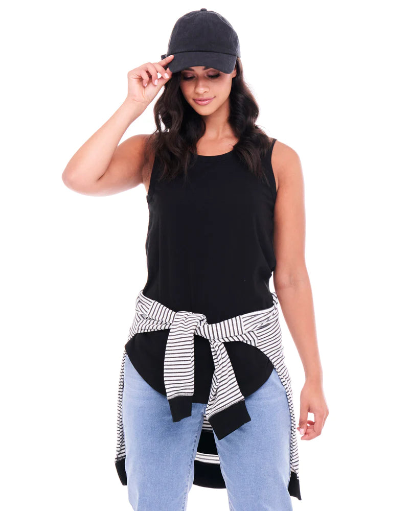 BETTY BASICS KEIRA TANK - BLACK