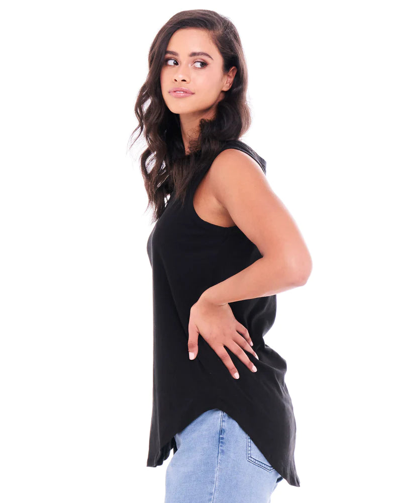BETTY BASICS KEIRA TANK - BLACK