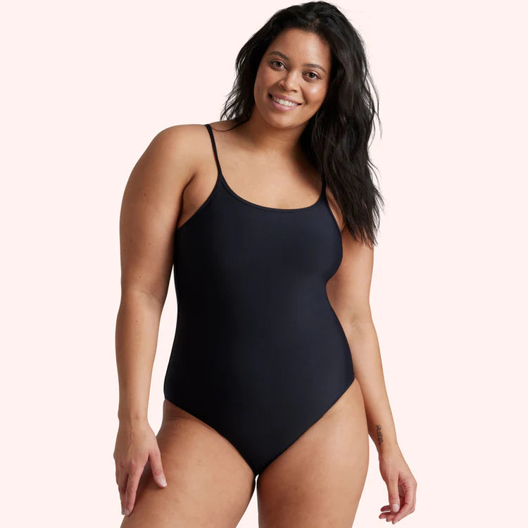 LOVE LUNA ADULT PERIOD SWIM ONE PIECE - BLACK (Light/Medium)