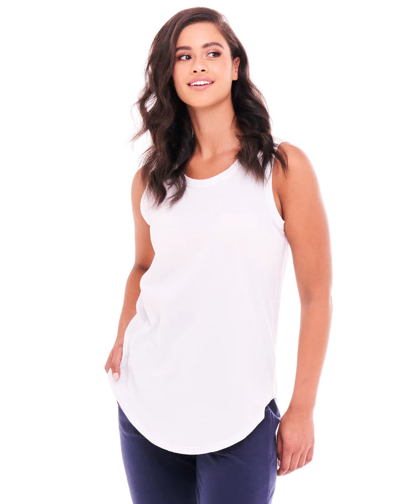 BETTY BASICS KEIRA TANK - WHITE