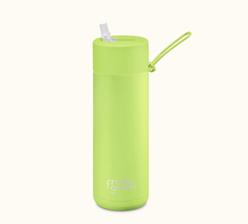 LIMITED EDITION FRANK GREEN CERAMIC REUSABLE BOTTLE (595ML) - PISTACHIO GREEN