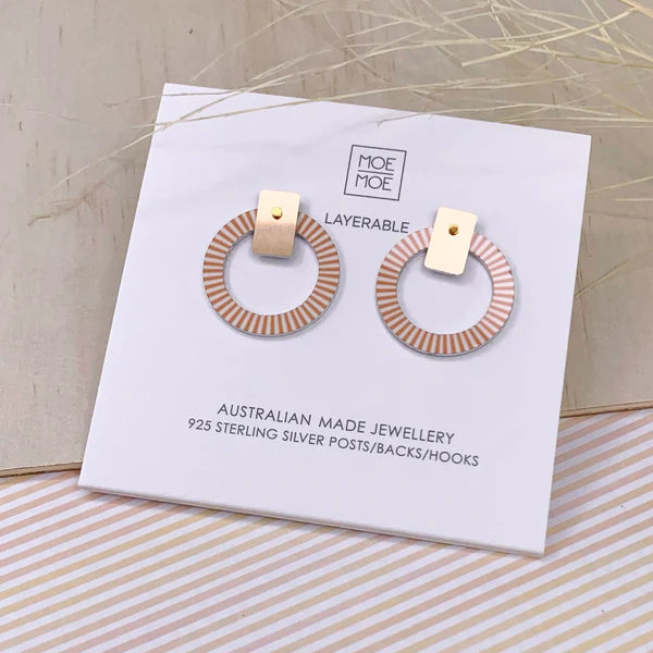 MOE MOE PLAYFUL HUES SMALL ORBIT STUD EARRINGS