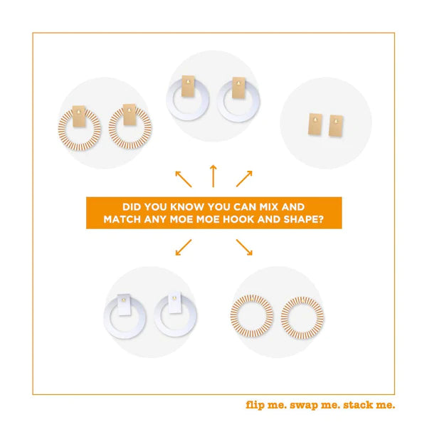 MOE MOE PLAYFUL HUES SMALL ORBIT STUD EARRINGS