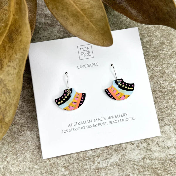 MOE MOE DESIGN MURDIE MORRIS DREAMING MINI PAGODA DROP EARRINGS