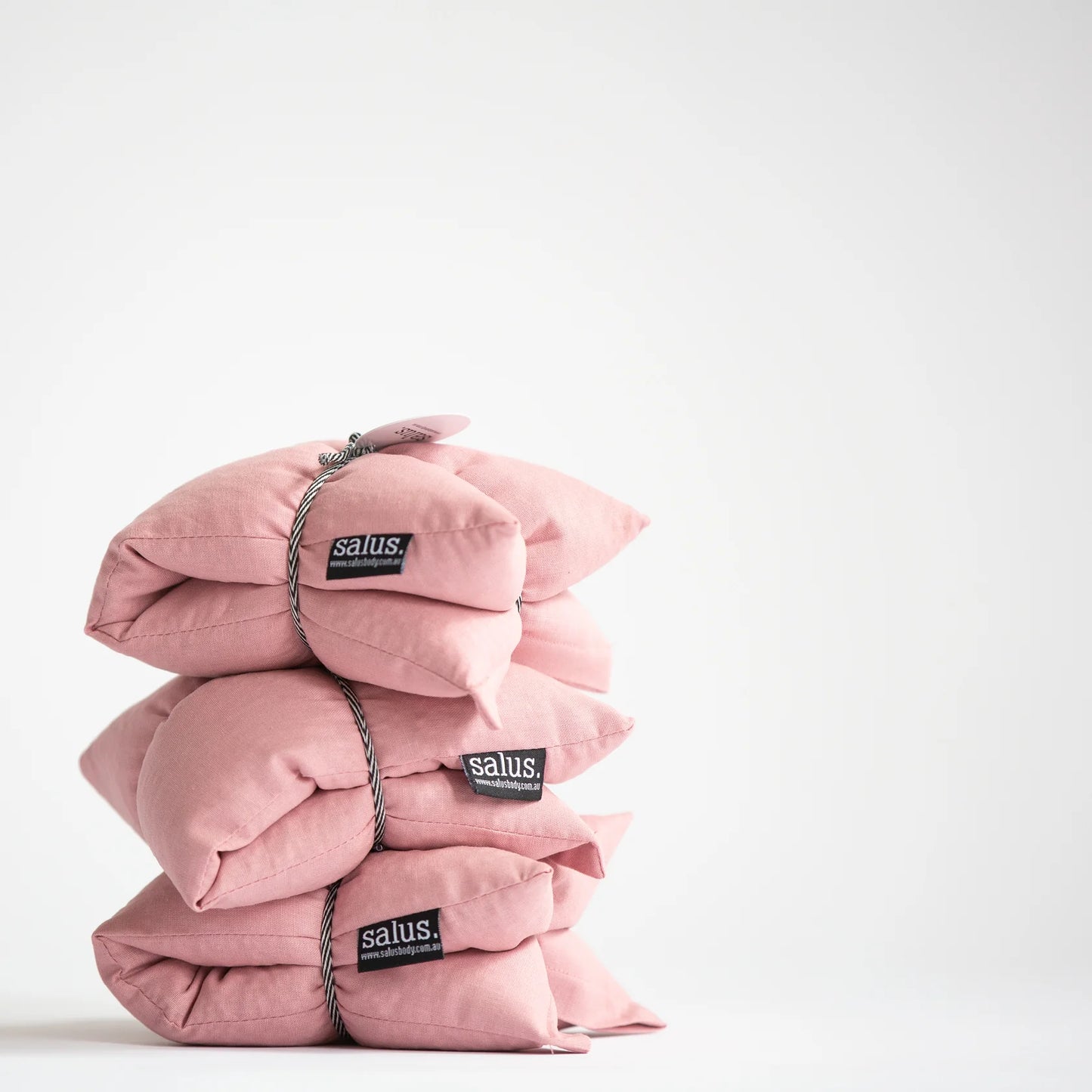SALUS ORGANIC LAVENDER & JASMINE HEAT PILLOW - DUSTY ROSE