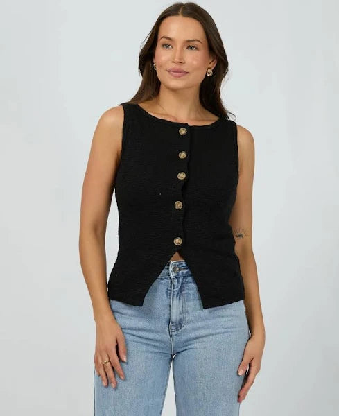 SILENT THEORY Leonie Vest - Black