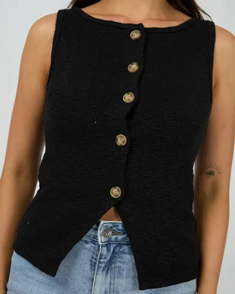 SILENT THEORY Leonie Vest - Black