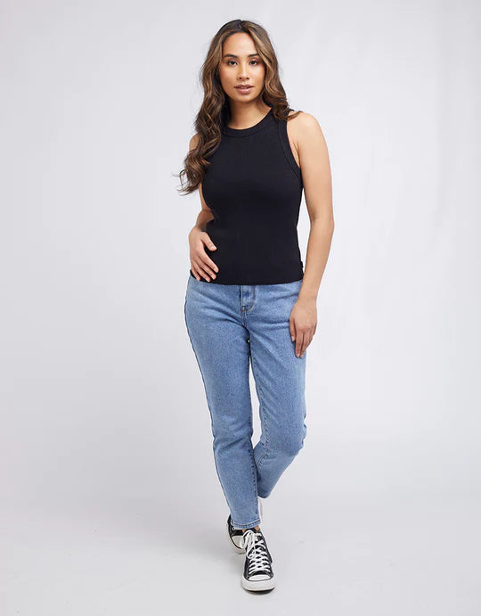 SILENT THEORY Greta Tank - Black