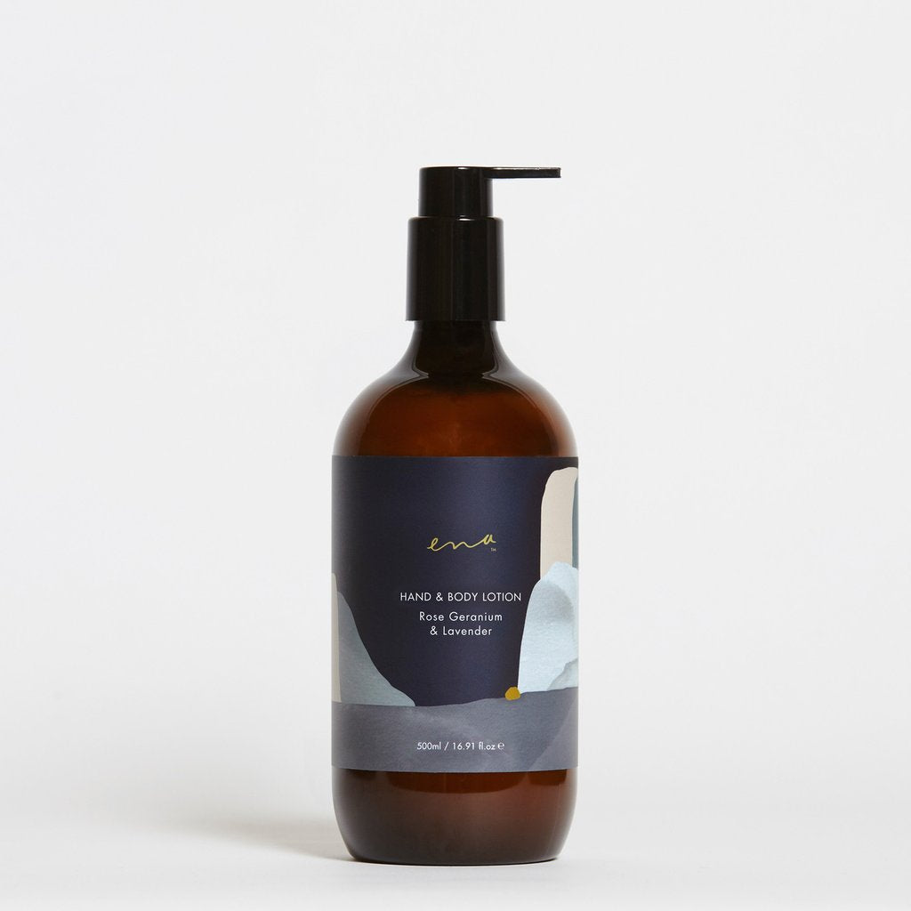 HAND & BODY LOTION - Rose Geranium & Lavender 500ml