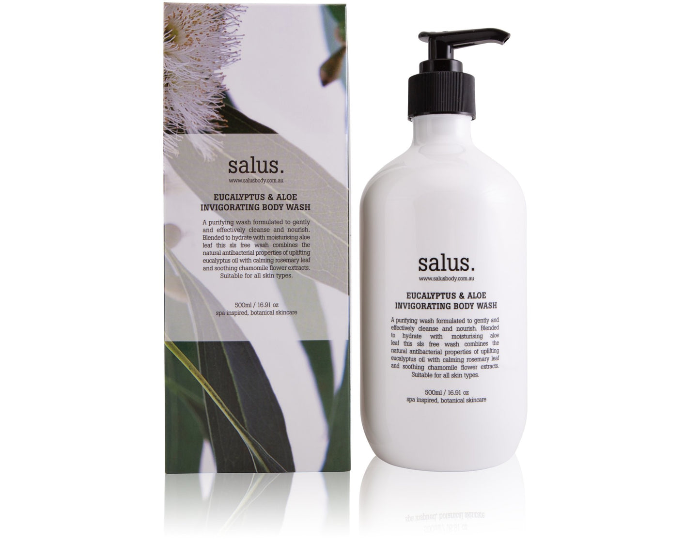 EUCALYPTUS & ALOE INVIGORATING BODY WASH (500ml)