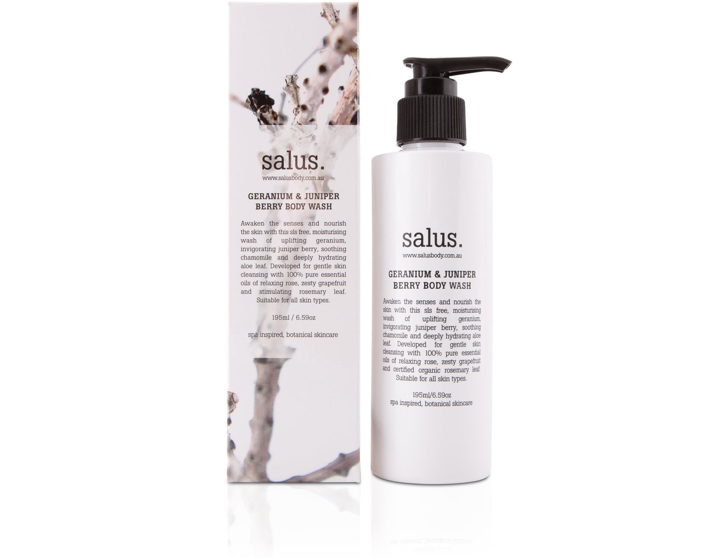 GERANIUM & JUNIPER BODY WASH 500ml