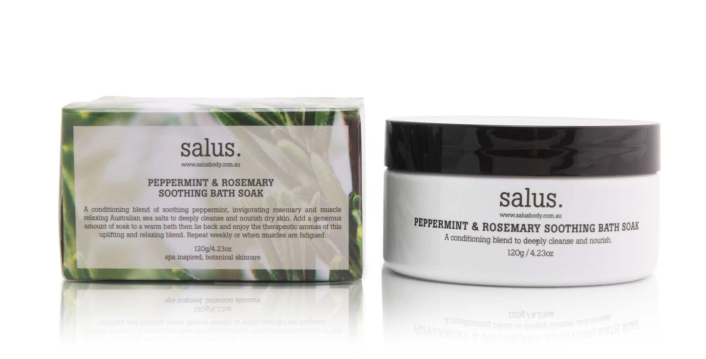 PEPPERMINT & ROSEMARY SOOTHING BATH SOAK / 2 SIZES